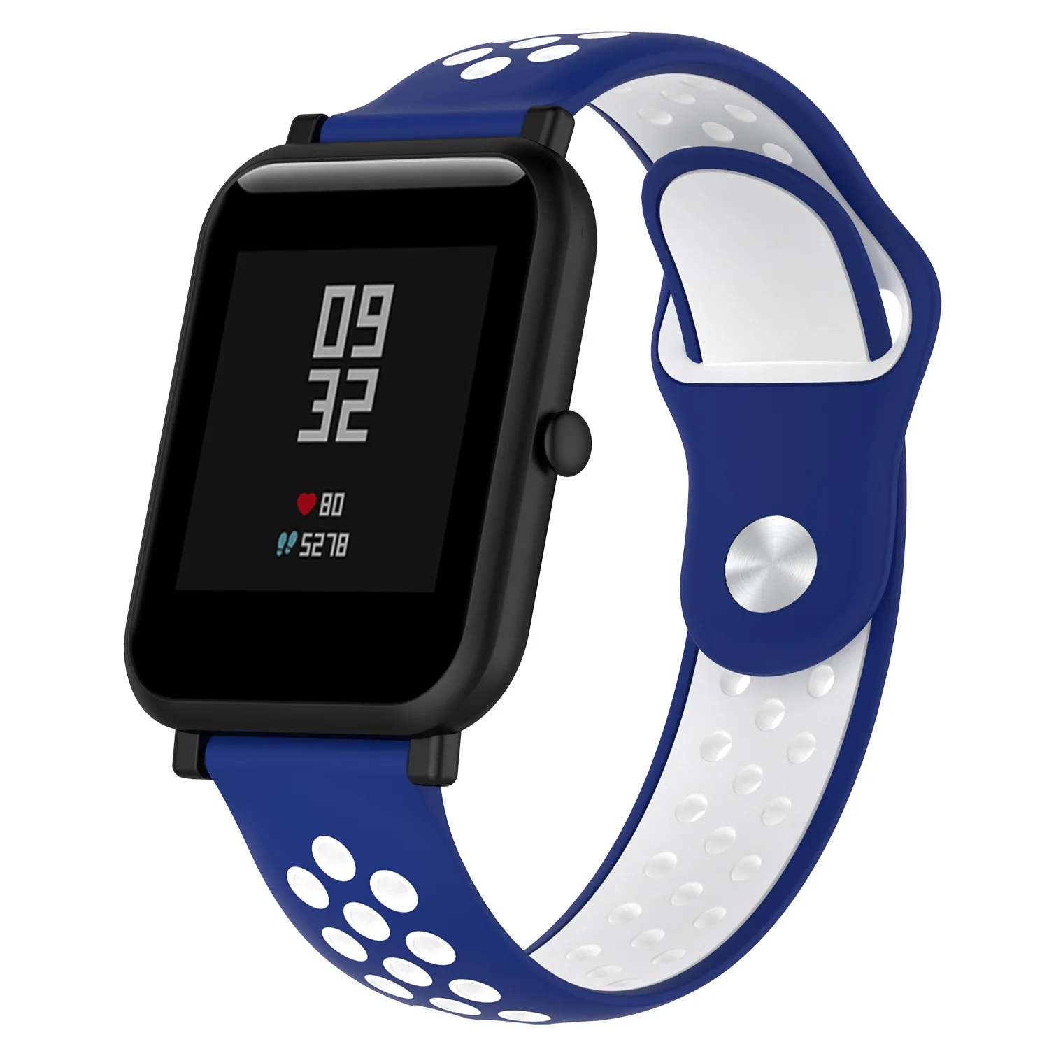 Стильный ремешок для Huami Amazfit Bip band stratos pace для Garmin Forerunner 645 Vivoactive 3 браслет для Amazfit gts gtr 47 мм - Цвет: blue white