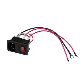 

3DSWAY 3D Printer Accessories Power Switch Socket Module 220V/110V 10A with Fuse