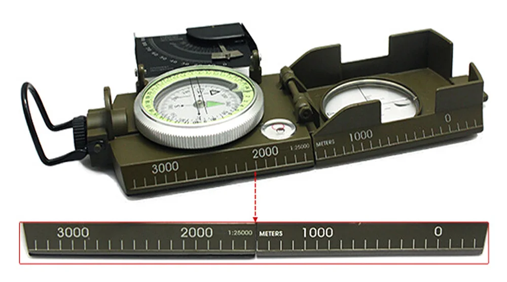 Профессиональный Военный компас Туристический навигатор для лесной охоты для выживания воды геологический цифровой туристическое снаряжение для кемпинга