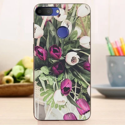Для Alcatel 1S 2019 чехол роскошный из ТПУ и силикона s задняя крышка телефона для