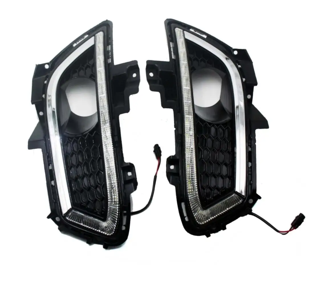 Car styling Fit 2013 Ford Fusion High Power 16-LED Daytime Running Lights DRL Fog Lamps 2pcs