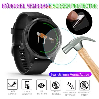 

3pcs Soft Clear Protective Film Guard Protection For Garmin Venu/Active Smart Watch Smartwatch Full Screen Protector Cover