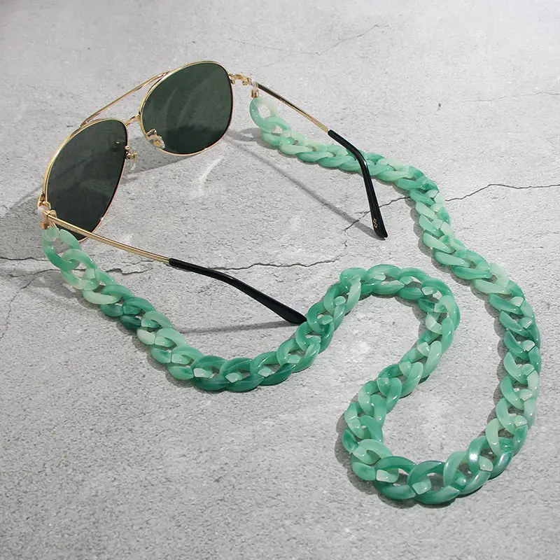 Flatfoosie New Summer Style Glasses Chain Women Fashion Creative Acrylic Eyeglass  Chains Leopard Reading Adjustable Lanyards - AliExpress