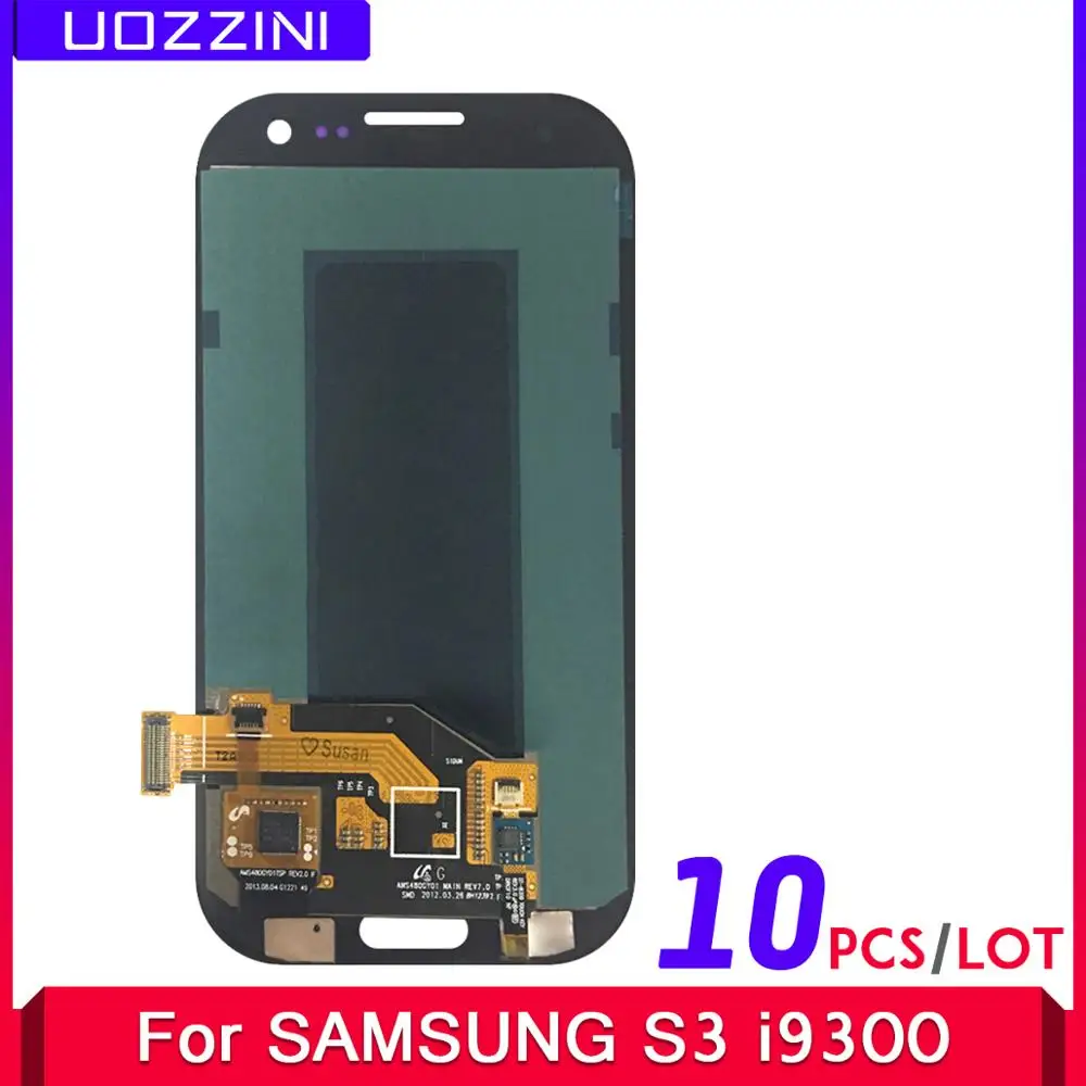 10 шт./лот Super AMOLED для Samsung Galaxy S III S3 i9300 i9300i i9301 i9301i i9305 ЖК дисплей дигитайзер