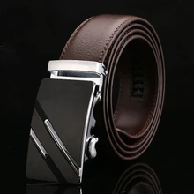 2020 High Quality designer belts Mens Genuine Leather Belt Brown Automatic Buckle Waist Strap Business Male belt