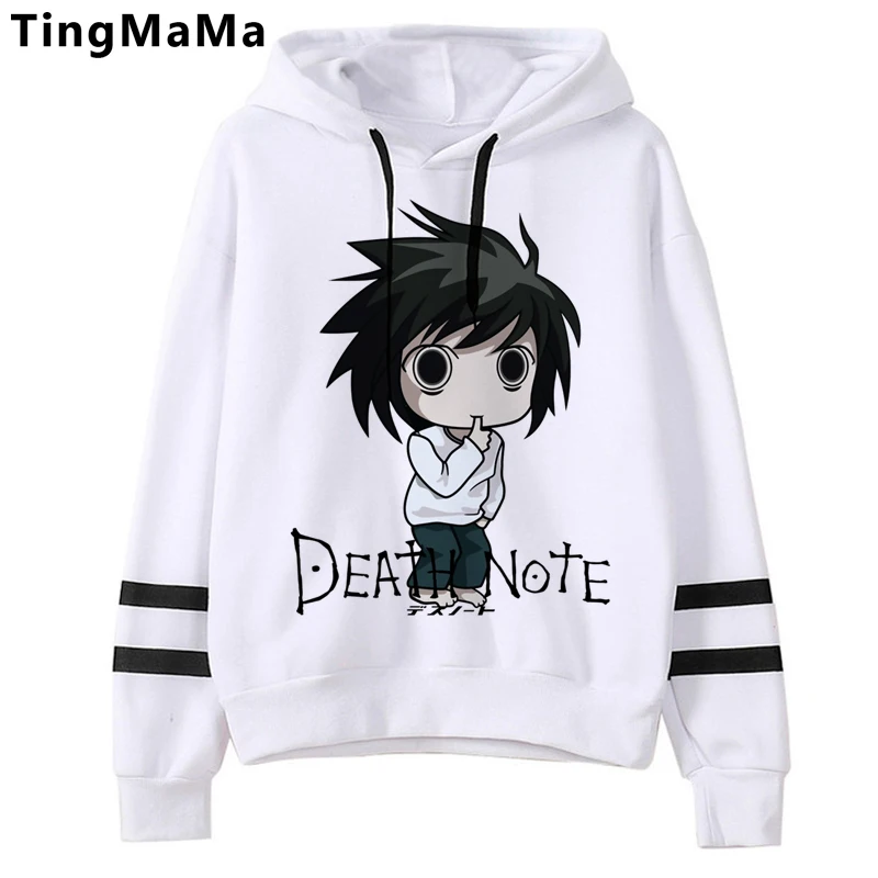

Japanese Anime Death Note Hoodies Men Kawaii Winter Warm Hoody Funny Cartoon Graphic Streetwear Harajuku Unisex Sweatshirts Male