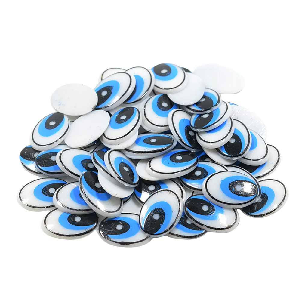 30 Pair Lovely Cartoon Eyes Cute Flat For Doll Animal Toys Craft DIY 14x19mm