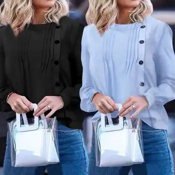 

Oversized Celmia New Spring Clothing Fashion Women Elegant Long Sleeve Soild Blouse Button Casual Shirt Top Office OL Blusas 7