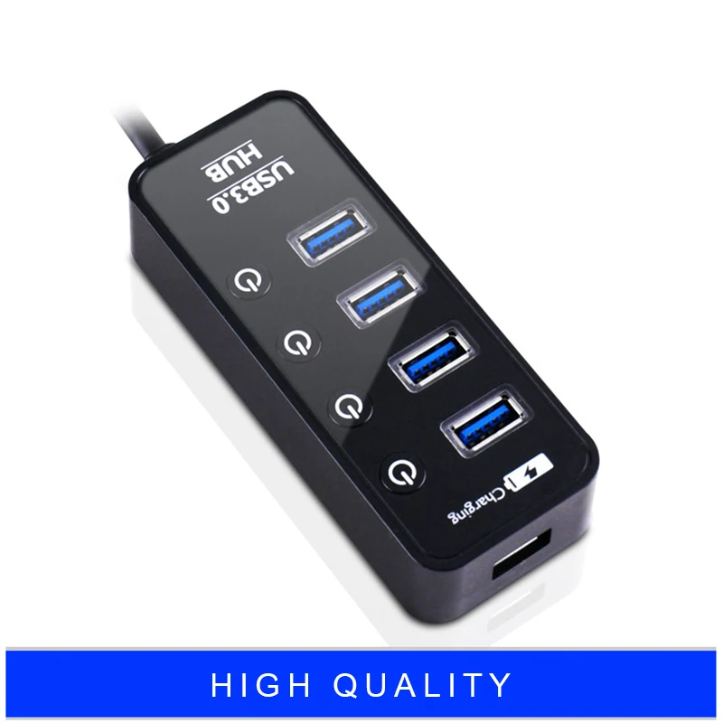 USB3.0hub7 порт концентратор с автономным переключателем интеллектуальная функция зарядки оборудование Энергосбережение и защита окружающей среды