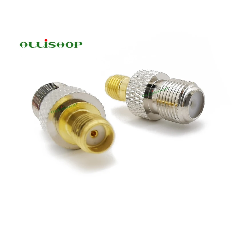 Allishop 20 шт. F Женский к SMA разъем прямой glodplate ТВ jack F/F RF разъем f-SMA адаптер для Беспроводной Телевизионные антенны # rocheuk