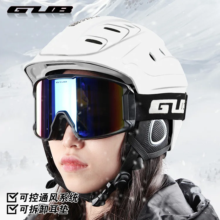 

Gub 616 Ski Helmet Men And Women Adult Light Weight Double Veneer Helmet Skiing Sport Ware Equipment xue kui