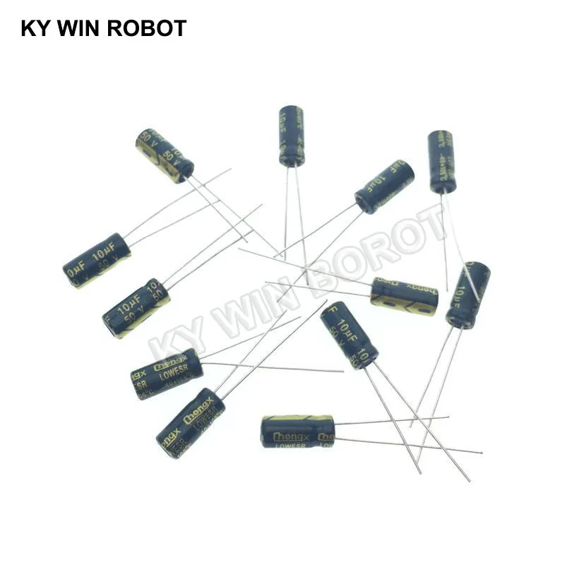 50pcs/lot 10UF 50V 10mf 105C 5X11mm Aluminum Electrolytic Capacitor 50V10UF radial lead 50pcs