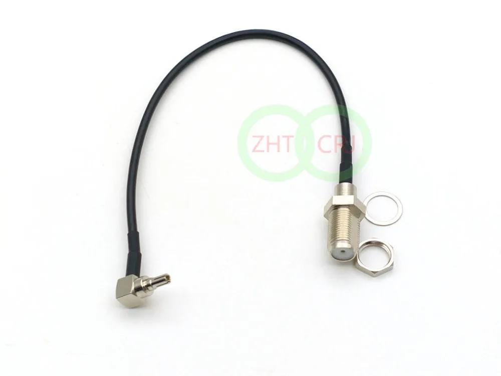 100pcs F Jack to CRC9 pigtail antenna for RG174 cable New