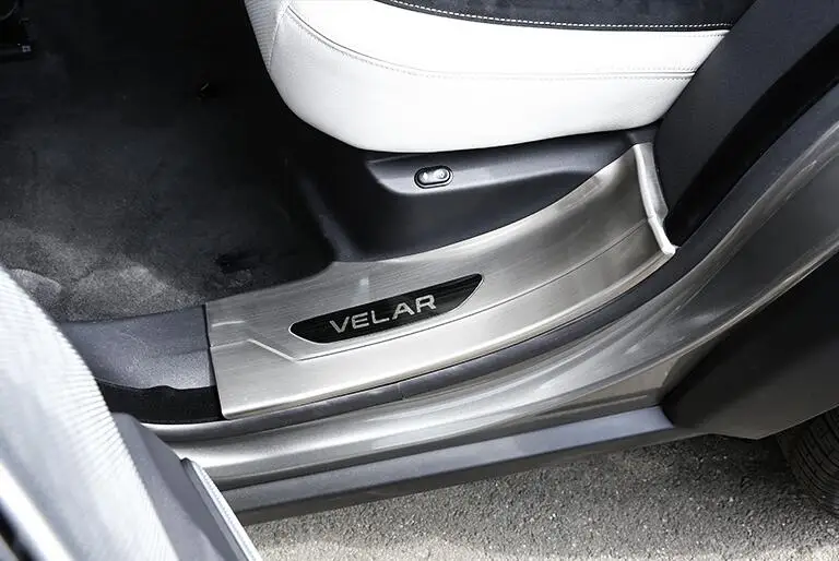 Применяется только для Land Rover Range Rover velar дверной порог Range Rover Vela Добро пожаловать педаль защита двери Модифицированная внутренняя отделка патч