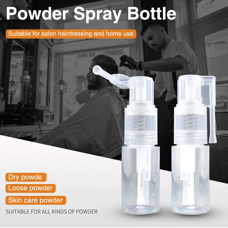 35 ML Dismountable Travel Powder Spray Bottle PET Material Cosmetics Bottles Hairdressing Salon Barber Hair Tools | Красота и