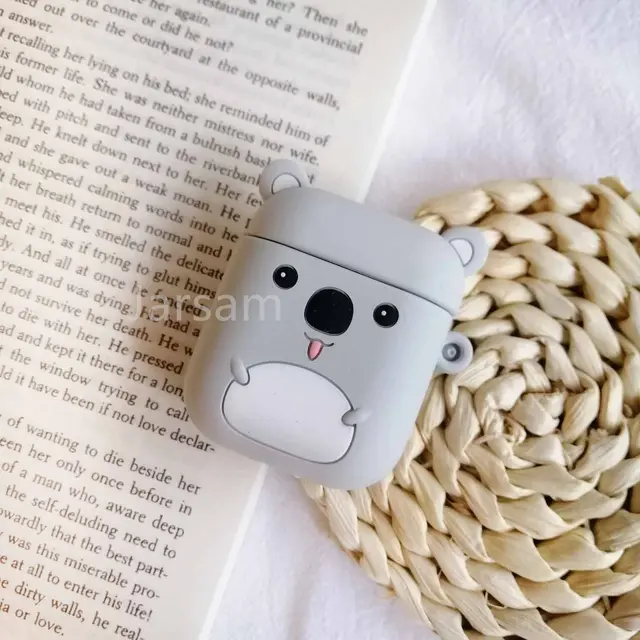 Cartoon For airpods case Silicone Cover For airpods Case Cute Earphone 3D Headphone case Protective Koala
