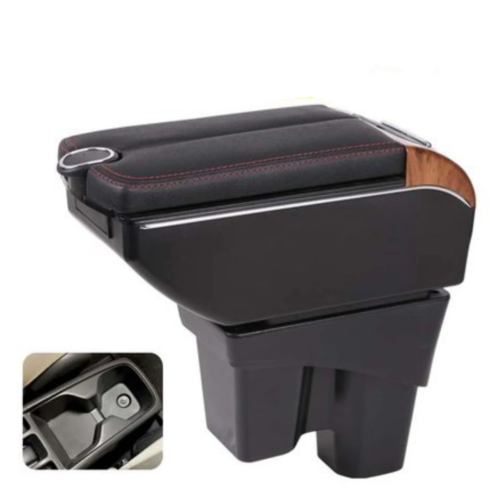 

Car Honda City Armrest box storage box central container Store content box auto interior accessories elbow rest with usb