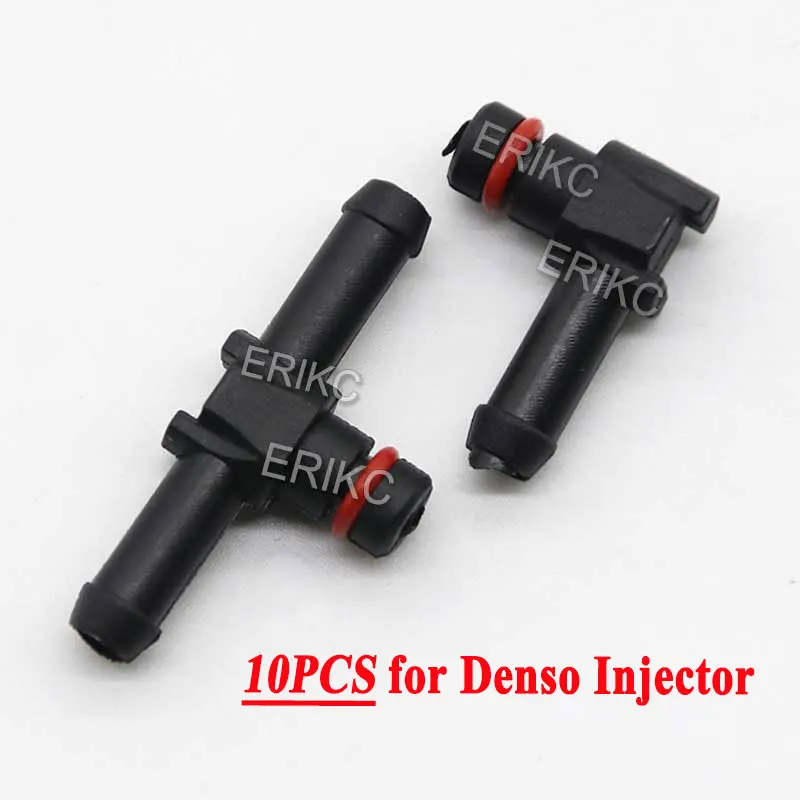 10PCS Return Oil Backflow Joint Pipe T and L Type for Bosch Denso Diesel Injector Plastic Connector Pipe Hose Joiner Tube Fuel