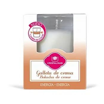 

CRISTALINAS Vela Galleta-Crema