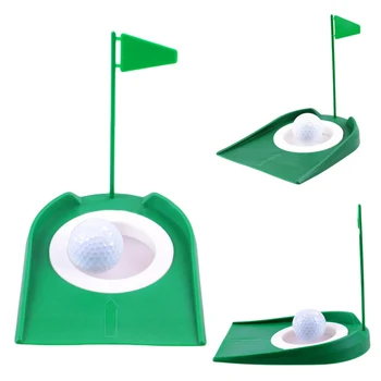 

Children's Toys Golf Plastic Putter Plate Exercise Plate Green Tool Collapsible Push Rod Practical Toy