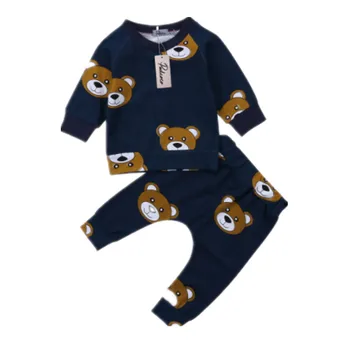 

Baby Clothes Sets Newborn Toddler Child Baby Boy Clothing T-shirt Hoodie + Trousers Long Sleeve 2 Piece Baby Clothing Set