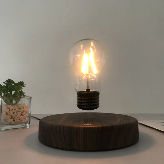 HCNT SIM10-PD Lampe à lévitation magnétique en bois