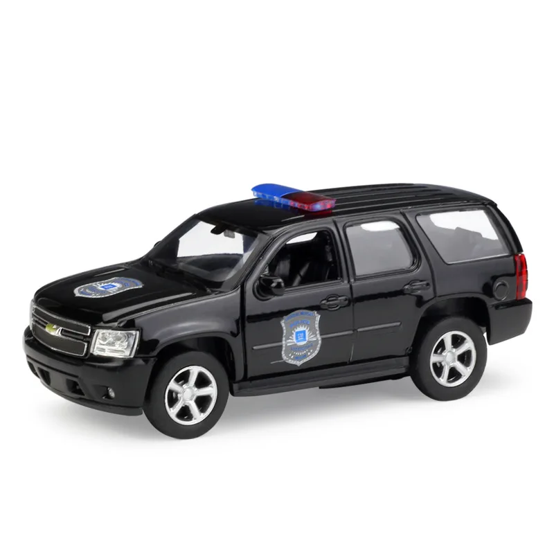 Welly 1:36 литая модель 2008 Tahoe полицейский внедорожник высокий симулятор автомобиля