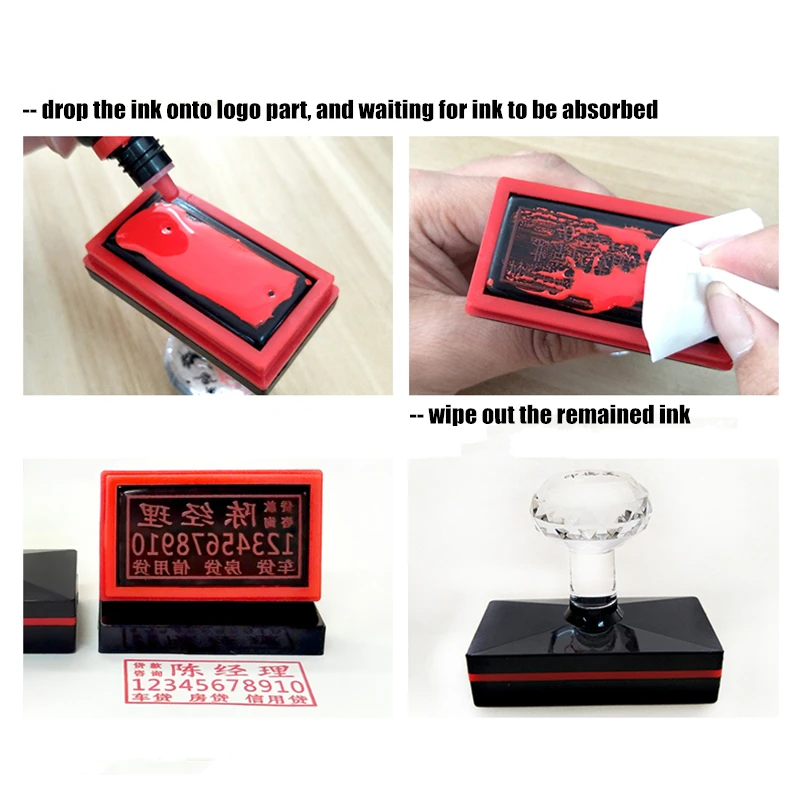Персонализированная вспышка самоклеящаяся резиновая печать на заказ для