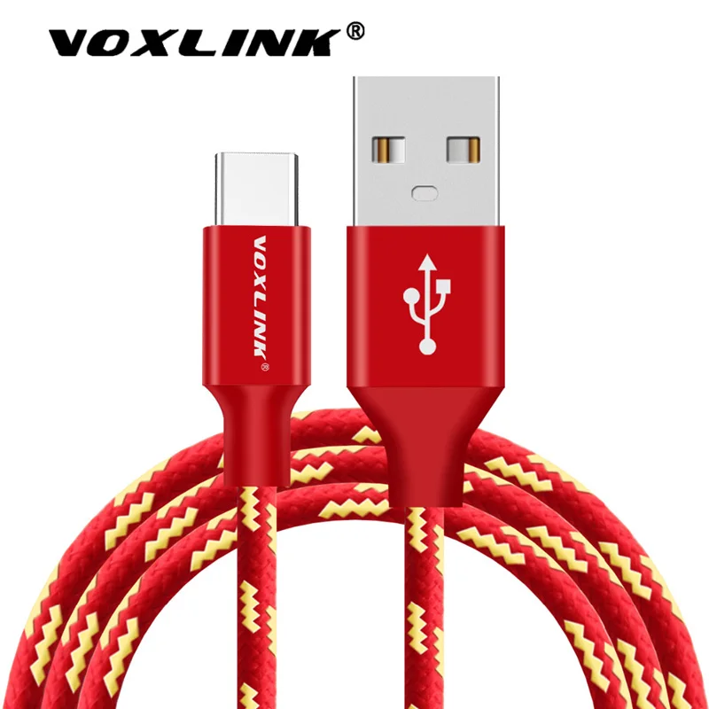Кабель USB Type C VOXLINK кабель для быстрой зарядки и передачи данных gharger Samsung S8 S9 Xiaomi
