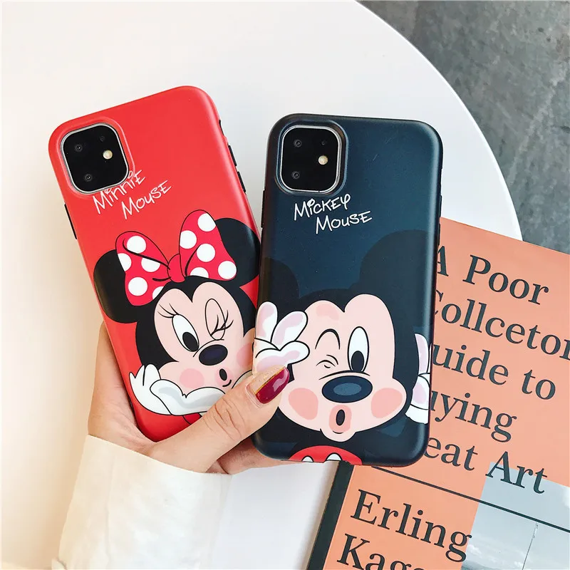 Ourpho мягкий imd чехол для телефона iphone Xs Max 11Pro с мультяшным рисунком 6 7 8 plus милый