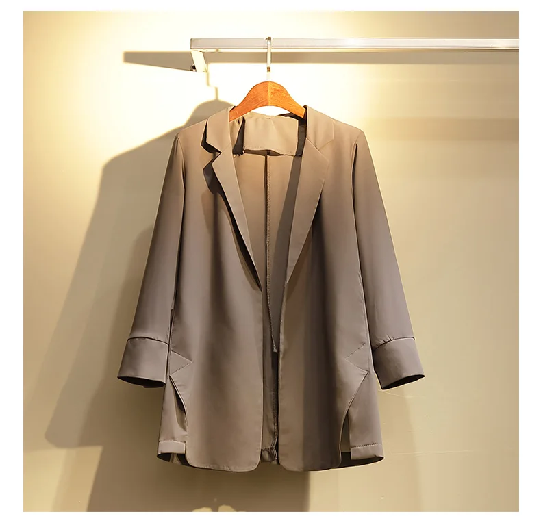 Oladivi Plus Size Women New Autumn Fashion Blazer Casual Loose Think Coats Female Overcoat Ladies Outerwear Top 4XL 3XL XXL XL L