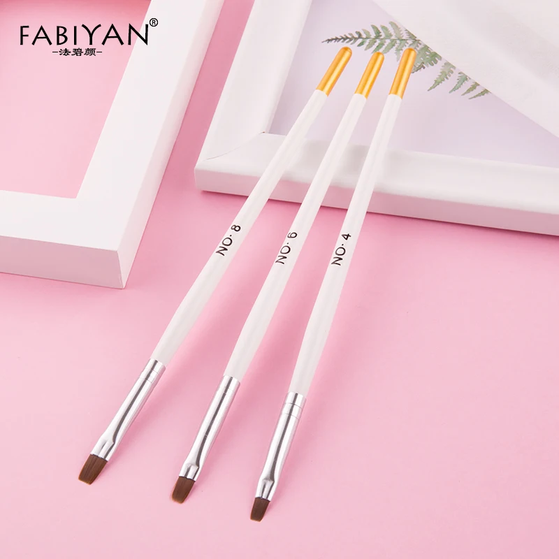 3 шт. набор кистей для рисования в горошек|brush manicure|manicure brushes setnail gel brush set |