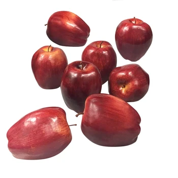 

8 Pcs Artificial Apple Fake Fruit ,House Kitchen Party Decoration Festive Autumn Decoration Artificial Simulation Red Apples