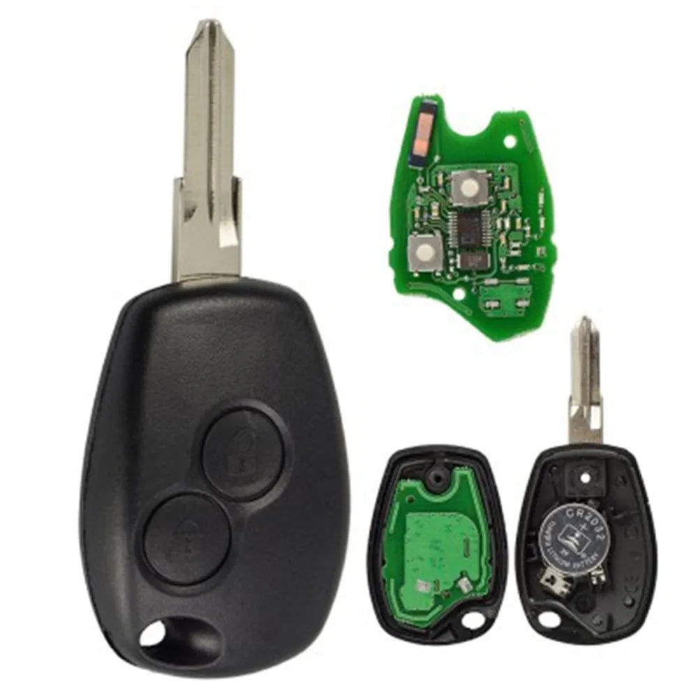 KEYECU 433 МГц PCF7961M HITAG AES чип 2 кнопки/3 кнопки дистанционный ключ-брелок от машины для Renault Logan II Sandero II Uncut VAC102 Blade