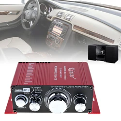 Mini amplificateur stéréo pour ordinateur de chevet, 20W DC 12V, son clair, voiture, Ultra faible bruit, haut parleur MP3 avec 2 canaux 