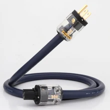 

Preffair D503 7N Copper SCHUKO Power Cable Gold Plated EU US power plug cable hifi power cord cable for DVD CD