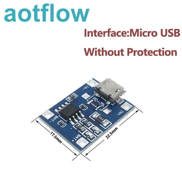 Mini-Micro-Type-c-USB-5V-1A-18650-TP4056-Lithium-Battery-Charger-Module-Charging-Board-With.jpg_640x640-Micro USB