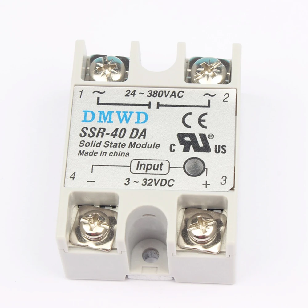 Промышленное твердотельное реле SSR 40A с защитным флагом 40DA DC control AC|Реле| |