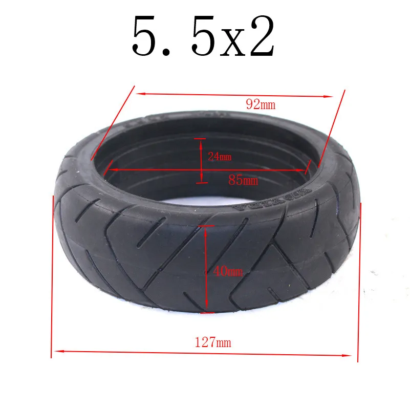 Горячая 5,5X2 дюймов взрывные шины Fastwheel F0 задние колеса твердые шины для углеродного волокна скутер электрический скутер