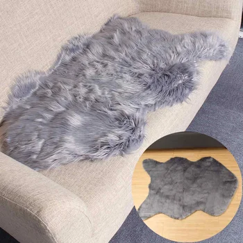 

Soft Solid Carpet Faux Fur Imitation Wool Rug Floor Area Rugs Artificial Sheepskin Shaggy Carpets For Living Room Bedroom 97X72
