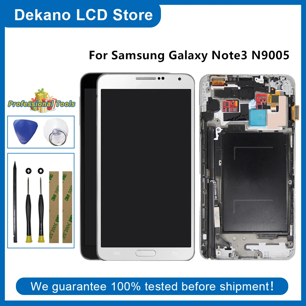 100% протестированный сенсорный ЖК экран для Samsung Galaxy Note 3 LTE с рамкой дигитайзер в