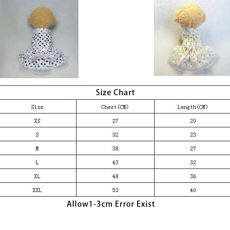 Платье для собак, щенка, хлопок, одежда с цветочным принтом, в горошек, с кружевным бантом, для маленьких собак, платье принцессы, свадебная юбка, пудель, мопс