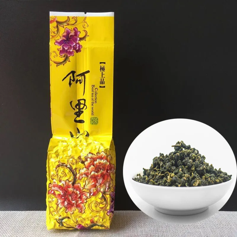 

Taiwan Alishan High Moutains Oolong Tea AAA Tai Wan Ali Shan High Moutain Organic Green Tea Beauty Weight Loss Slimming Tea