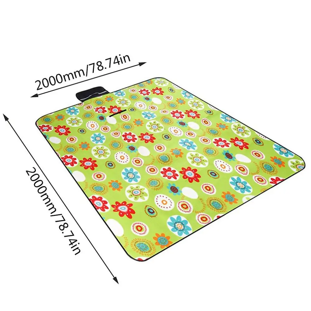 Коврик для отдыха на природе, кемпинг, детский плед, одеяло для пляжа, водонепроницаемый Влагоустойчивый для пикника, одеяло, детский коврик для кемпинга - Цвет: multi flower 200cm