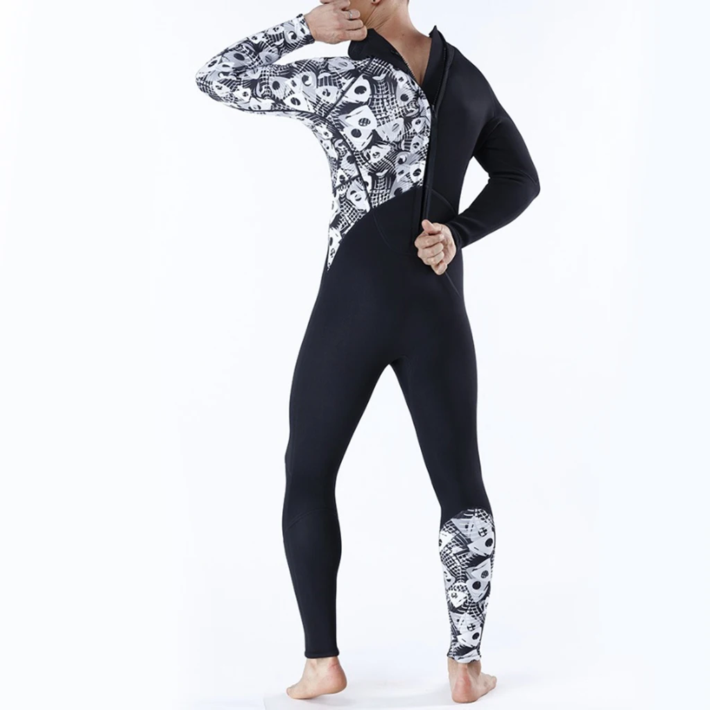 Full Body Swimsuit Diving Suit Wetsuit Long Sleeve Keep Warm Back Zip for Scuba Snorkeling Water Sports Multiple Sizes