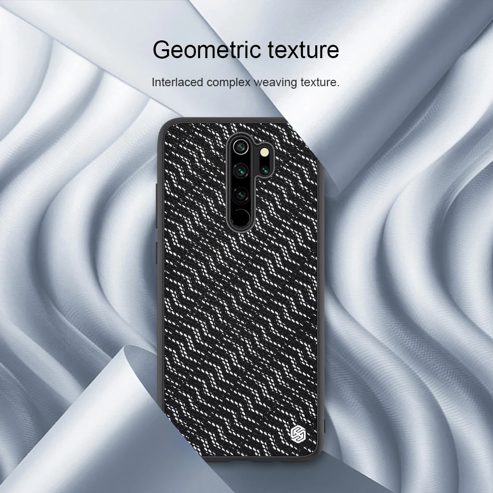 NILLKIN Twinkle чехол для Xiaomi Redmi Note 8 Pro чехол для телефона тканая полиэфирная сетка светоотражающий PC задняя крышка чехол+ ТПУ Рамка