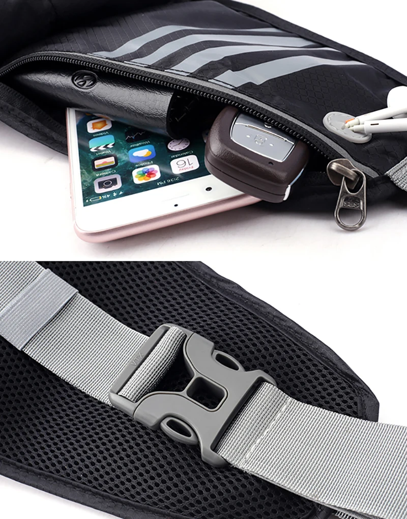 Running Belt Bag Trailing For Phone Holder Sport Fanny Pack Men Woman Fitness Waterproof Waist Pack With Water Bottle Gym Bags