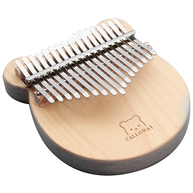 Calloway Kalimba 17 Keys Beech Bodywith Instruction and Tune Hammer Portable Thumb Piano C Tone