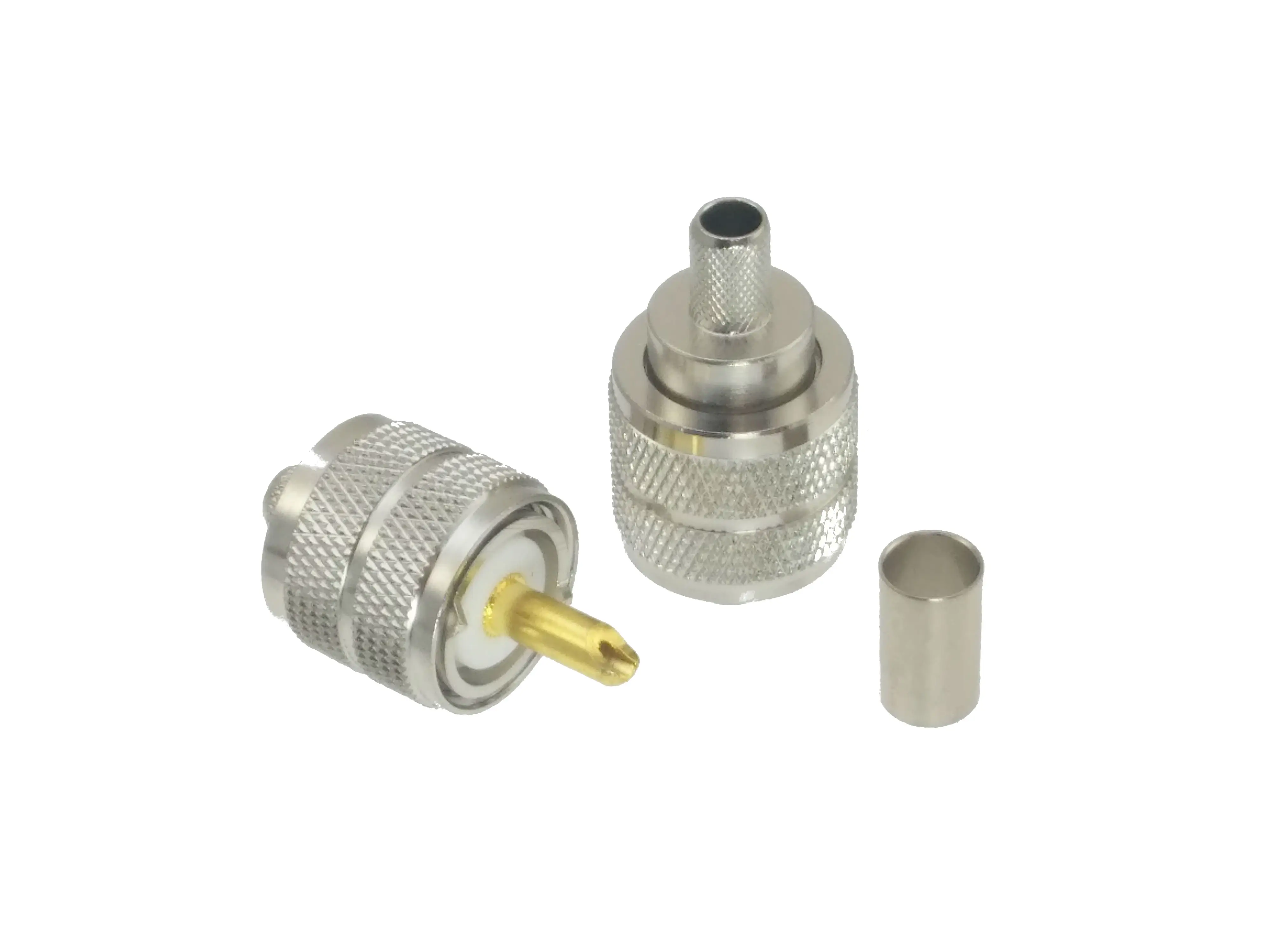 1pce разъем UHF male PL259 обжимной штекер RG8X RG 8X LMR240 4C 2V кабель|cable connector crimp|cable connectorcable crimp