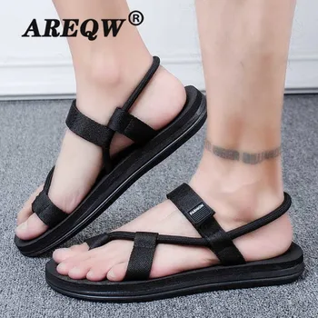 

Summer Casual Sandals for Men New Men Beach Slippers Breathable Hole Flats Light Male Massage Shoes Men Sandals Slippers